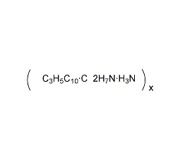 聚-2-羟丙基-N,N-二甲胺氯化铵结构式