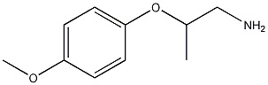2-(4-甲氧基苯氧基)丙胺结构式