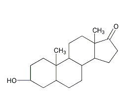 3a-羟基-5b-雄甾烷-17-酮结构式