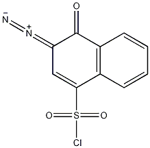 1,2-萘醌-2-二叠氮基-4-磺酰氯结构式