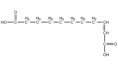 十一(碳)烯二酸结构式