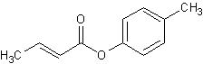 巴豆酸对甲酚酯结构式