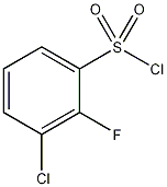 3-氯-2-氟苯磺酰氯结构式