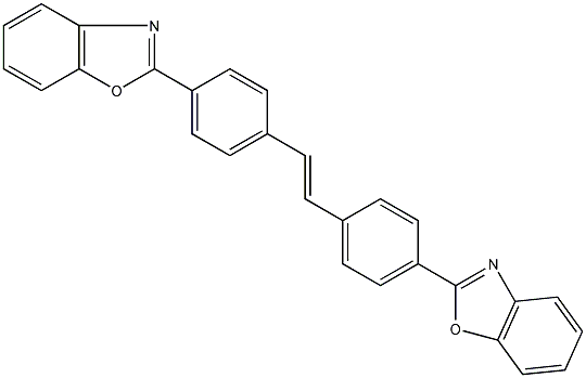 4,4'-双(2-苯并噁唑)芪结构式