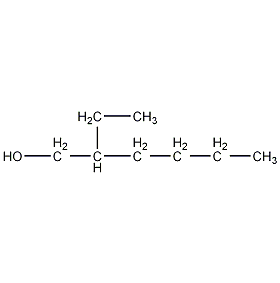 2-乙基-1-己醇结构式
