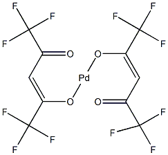 六氟乙酰丙酮钯(II)结构式