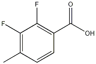 2,3-二氟-4-甲基苯甲酸结构式