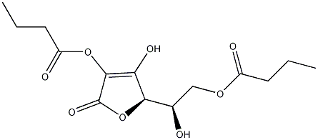 L-抗坏血酸基2,6-二丁酸盐结构式