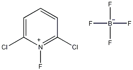 2,6-二氯-1-氟吡啶四氟硼酸盐结构式