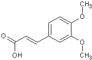 3,4-二甲氧基肉桂酸结构式