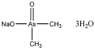 二甲砷酸钠三水结构式