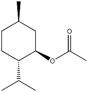 (1R)-(-)-乙酸-5-甲基-2-(1-甲基乙基)环己酯结构式