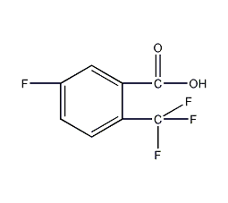 5-氟-2-三氟甲基苯甲酸结构式