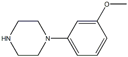 1-(3-甲氧基苯)哌嗪结构式