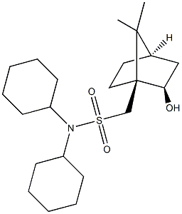 (+)-N,N-二环己基-(1R)-异冰片-10-磺酰胺结构式