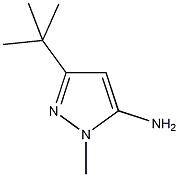 5-氨基-3-叔丁基-1-甲基吡唑结构式