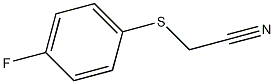 (4-氟代硫苯基)乙腈结构式
