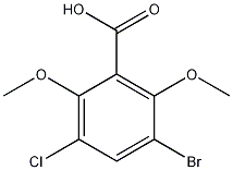 3-溴-5-氯-2,6-二甲氧基苯甲酸结构式