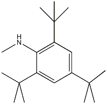 2,4,6-三叔丁基-N-甲基苯胺结构式