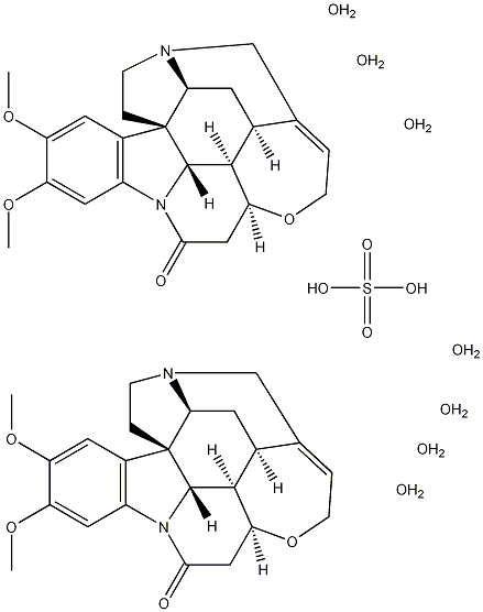 硫酸马钱子碱七水合物结构式