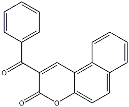 3-Benzoylbenzo [f] coumarin结构式