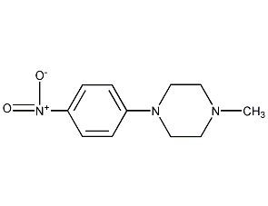 1-甲基-4-(4-硝基苯基)哌嗪结构式