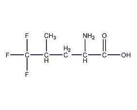 5,5,5-三氟-DL-亮氨酸结构式