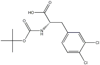 Boc-L-3,4-二氯苯丙氨酸结构式