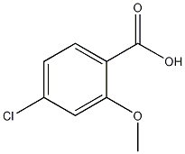 4-氯-2-甲氧基苯甲酸结构式