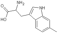 6-甲基-DL-色氨酸结构式
