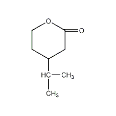 (R)-4-异丙基四氢-2H-吡喃-2-酮结构式