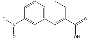 α-乙基-3－硝基肉桂酸结构式