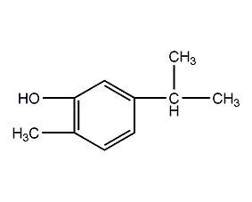 2-甲基-5-异丙基苯酚结构式
