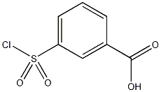 3-(氯磺酰基)苯甲酸结构式