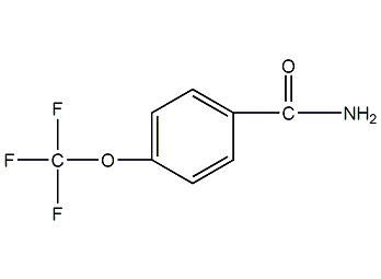 4-(三氟甲氧基)苯甲酰胺结构式