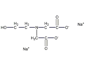 N-羟乙基亚氨基二乙酸二钠盐结构式