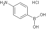 4-氨基苯基硼酸盐酸盐结构式