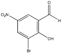 3-溴-2-羟基-5-硝基苯甲醛结构式