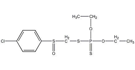 杀蟎硫磷亚砜结构式