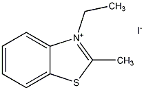 3-乙基-2-甲基苯并噻唑碘化物结构式