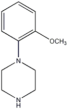 1-(2-甲氧苯基)哌嗪结构式