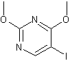 5-碘-2,4-二甲氧基嘧啶结构式