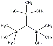 三(三甲基硅烷基)甲烷结构式