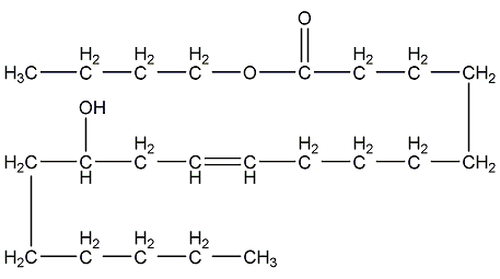 蓖麻油酸丁酯结构式