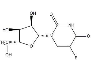 5-氟尿嘧啶核苷结构式