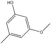 3-甲氧基-5-甲基苯酚结构式