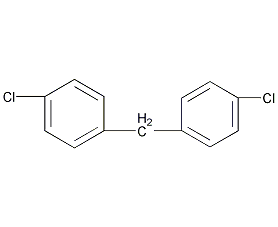 双(对氯苯基)甲烷结构式