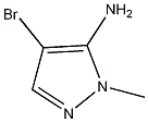 3-氨基-4-溴-2-甲基吡唑结构式
