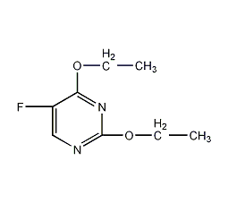 2,4-二乙氧基-5-氟嘧啶结构式
