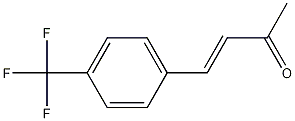 1-[4-(三氟甲基)苯基]丁-1-烯-3-酮结构式